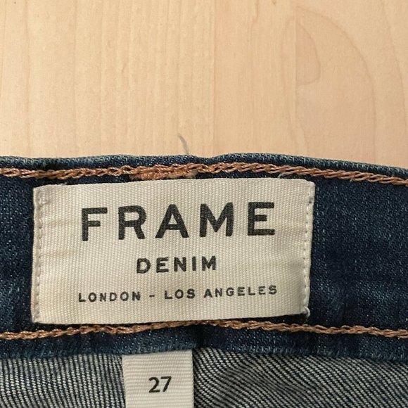 FRAME Le Skinny de Jeanne Denim Dark Wash Jeans 27 - Picture 4 of 10